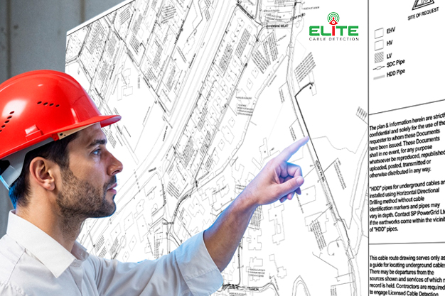 On-site underground utility inspection and preparation work